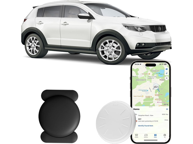 Hongtop Mini GPS Tracker for Vehicles,Real Time GPS Car Tracker Work with Apple Find My(iOS Only),No Monthly Fee Anti-Theft Car Tracker with...