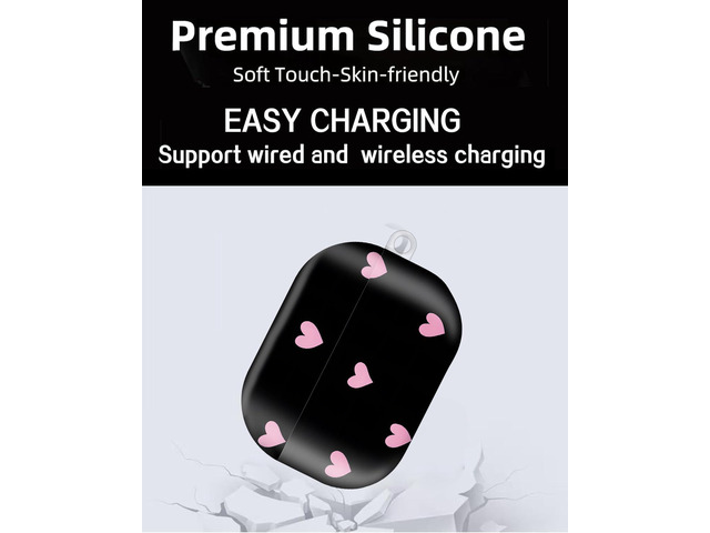 Compatible with AirPod Pro Case 2nd/1st Gen (2023/2022/2019),Shockproof Protective Cover with Keychain for Women,Cute Charging Case for Airpod Pro...