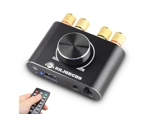 X50H Bluetooth Amplifier 50W+50W Power Output with Remote Control, 2.0 Stereo Bluetooth Amplifier, Using TPA3116D2 HiFi Chip, (Includes a 19V4.74A...