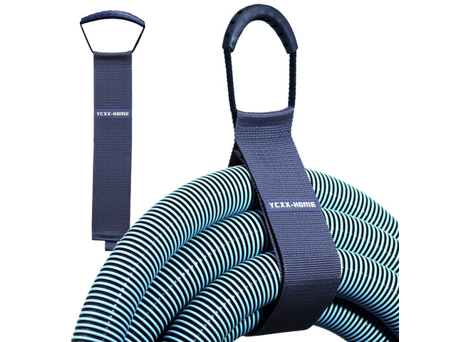 2 PCS Heavy Duty Cord Storage Wrap Holder Extension Hook and Loop Cord Hose Organizer Strap with Carrying Handle for Cords Garden Hose Swimming or...