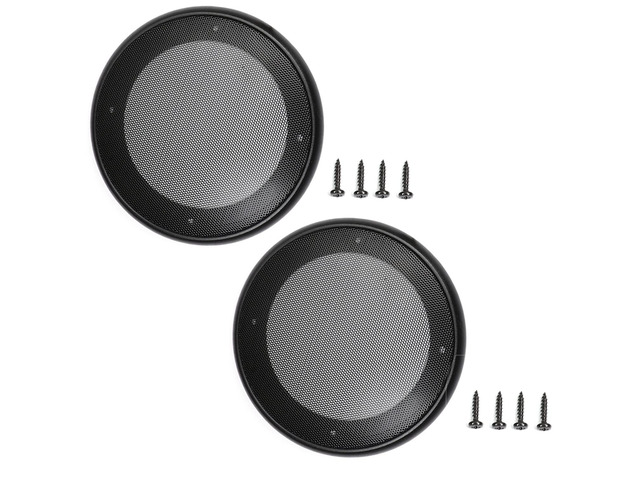 2Pcs 5' Speaker Grill Cover, Metal Frame with Metal Mesh Car Audio Speaker SubWoofer Waffle Grill Cover Guard Protector for Cabinets, Home...
