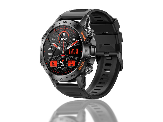 K52 Smart Watch for Men, Outdoor Bluetooth Sports Watches, 1.39in HD Fitness Sleep Monitor for Android iOS, with Pedometer Sport Mode