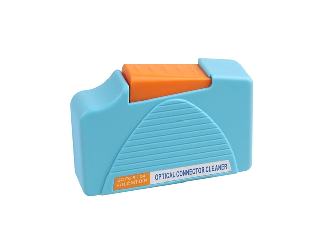 Fiber Cleaner Box - FTTH Fiber Optic Cleaning Box for FC & SC & LC End Faces & Optical Connectors -Over 500 Times Anti Static Clean Swab, Blue