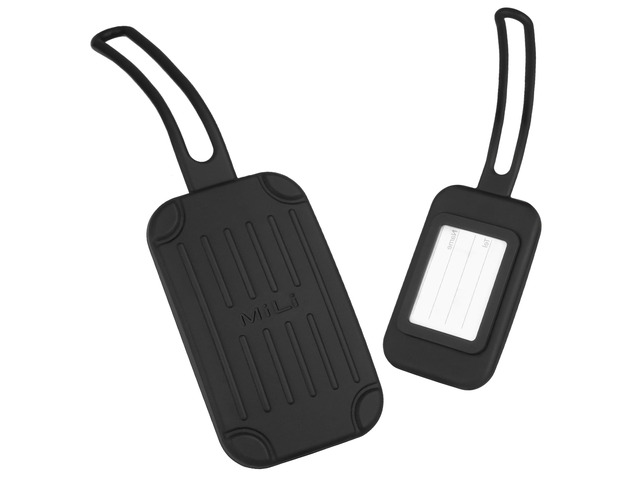 Silicone Luggage Tag Built-in Tracker Work with iOS & Android Certified by Apple Find My and Google Find Hub, Anti-Loss Tracker Locator for...