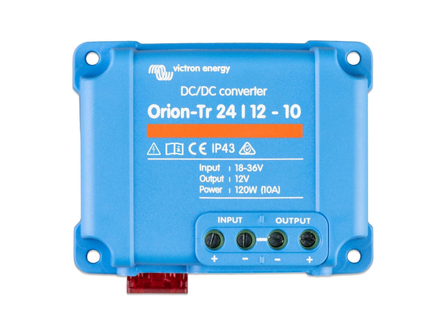 Orion-Tr DC to DC Converter 24/12-Volt 10 amp 120-Watt, IP43 Protected, for Dual Battery Systems, Non-Isolated