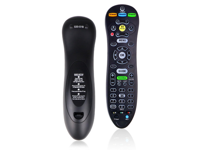 S30-S1B Remote Control for AT & T U-Verse Receiver and TV Compatible with AT & T U-Verse System Receiver Cable Boxes ISB7005 and ISB7000, with...