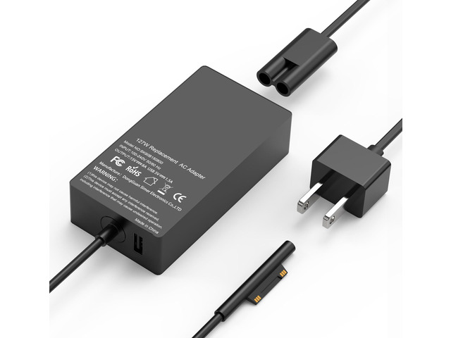 127W 15V 8A Laptop Charger for MicrosoftCompatible with Surface Pro X 9 8 7 6 5 4 3, Surface Book 3 2 1, Surface Laptop 5 4 3 2 1 and Surface Go 3...