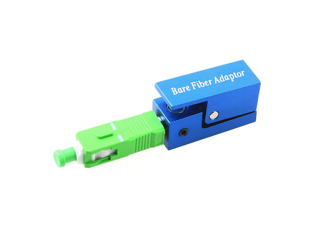 Fiber Optic Adapter FC/SC/LC APC Square Type Bare Fiber Adapter Coupler for Fiber Emergency Repair and Connection (SC/APC)