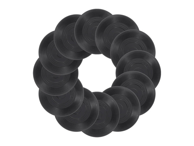 12Pcs Blank Vinyl Records 4 Inch Fake Record Vintage Decoration, PVC Plain Faux Blank Vinyl Records, Retro Vinyl Records for Home Studio Room Wall...