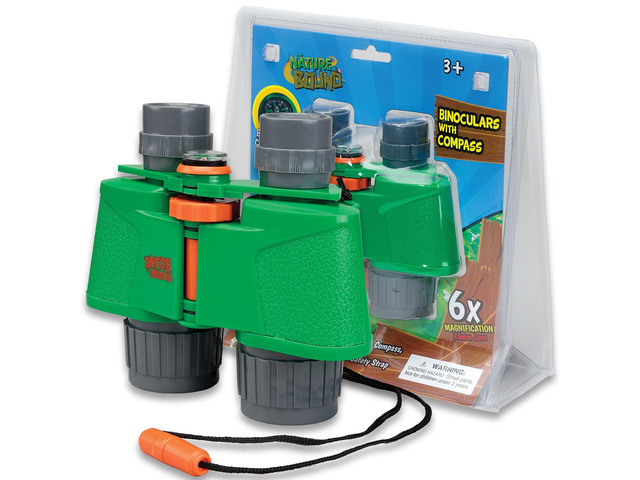 Binoculars for Kids Hi Resolution 6x35 - High Power Kids Binoculars with Built in Compass for Bird Watching, Hiking, Hunting, Spy, & Outdoor...