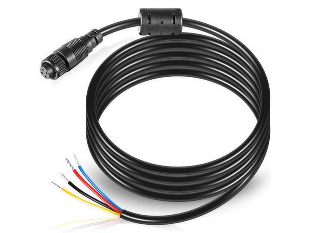 000-00128-001 4-Pin Power Cable for Simrad Navico B & G NSS, Evo1, 2, 3, NSE, LSS1, BSM, GO, Zeus, NEP Displays - 2 m (6.5 ft.) - 032-0055-08, 4 Bare...