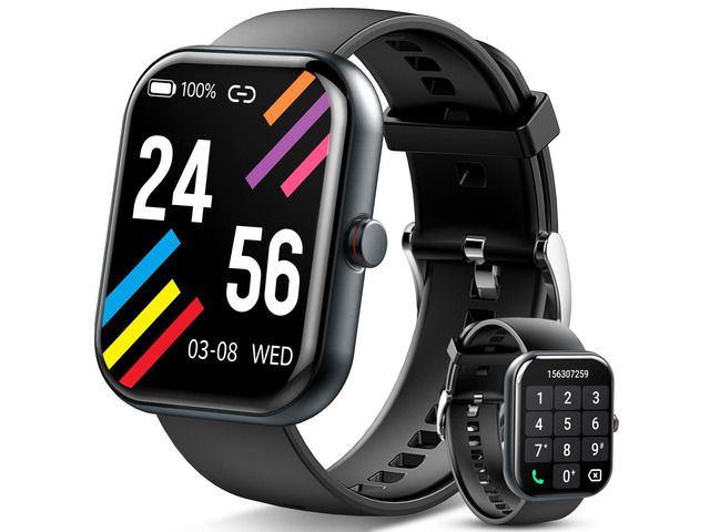 Smart Watch for Men & Women, 1.91' Fitness Tracker with Answer/Make Calls, IP68 Waterproof, 110+ Sports Modes, Heart Rate & Sleep Monitoring,...