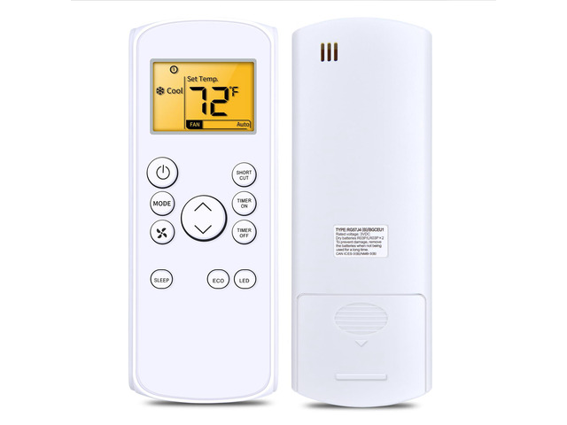 RG57J4(B)/BGCEU1 Remote Control for Midea & Toshiba & Mirage Air Conditioner for MAW08S1JWT-B MAW12S1JWT-B MAW05R1JWT-B MAW06R1JWT-B