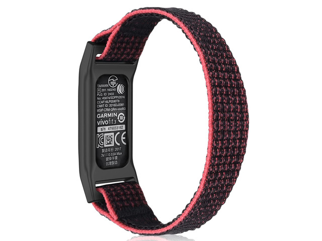 Sport Woven Nylon Strap Hoop & Loop Wristband Compatible with Garmin Vivofit 3/JR/JR2 Tracker