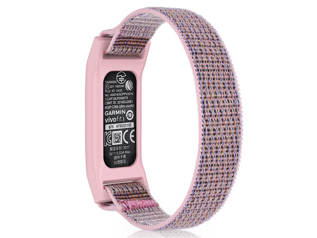 Sport Woven Nylon Strap Hoop & Loop Wristband Compatible with Garmin Vivofit 3/JR/JR2 Tracker