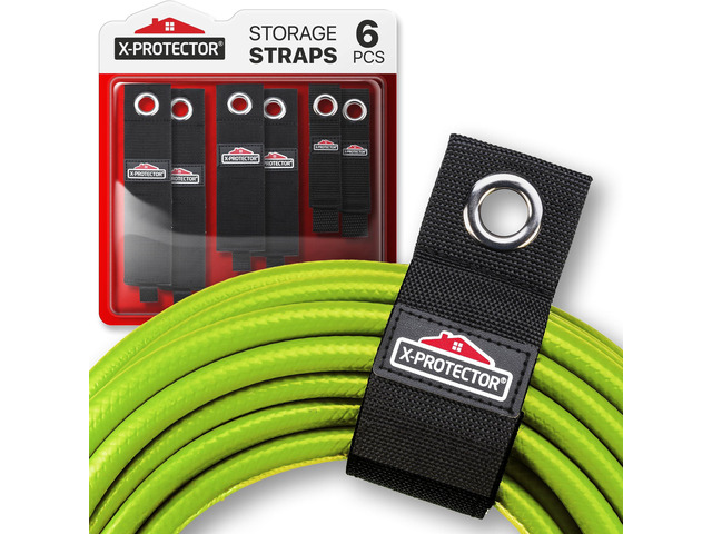 Storage Straps - 6 PCS Pack - Heavy-Duty Extension Cord Holder Organizer for Garage Organization - Premium Cord Organizer for Work Van Accessories...