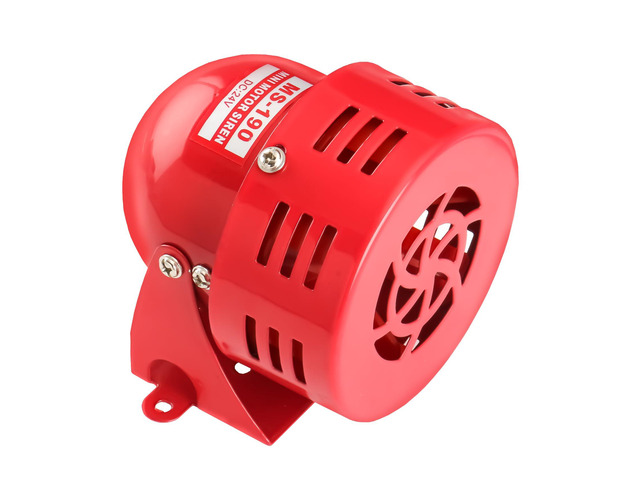 Alarm Sound Motor High Power Buzzer Siren DC 24V 120DB 2.20A MS-190 (24V DC)