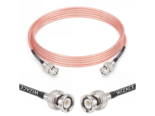6ft BNC Male to Male Cable, RG316 Low Loss BNC Male to Male Extension Coax Cable for Antenna Analyzer, CB Radio, Security CCTV Camera