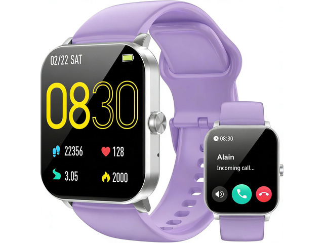 Smart Watch, Smartwatches for Men Women, 1.85' HD Fitness Tracker (Answer/Make Calls), 120+ Sport Modes, Heart Rate/Sleep Monitor, IP68 Waterproof...