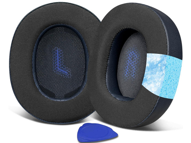 Cooling Gel Replacement Earpads for JBL E55BT(E55 BT) Over-Ear Wireless Headphones, Ear Pads Cushions with Noise Isolation Foam - Navy Blue