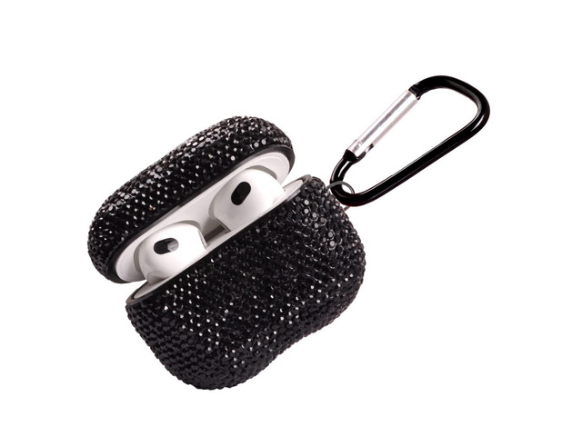 Sparkly Case Compatible with AirPods 3rd Generation with Keychain,Shockproof Protective Premium Bling Rhinestone Cover Skin for AirPods 3 Charging...