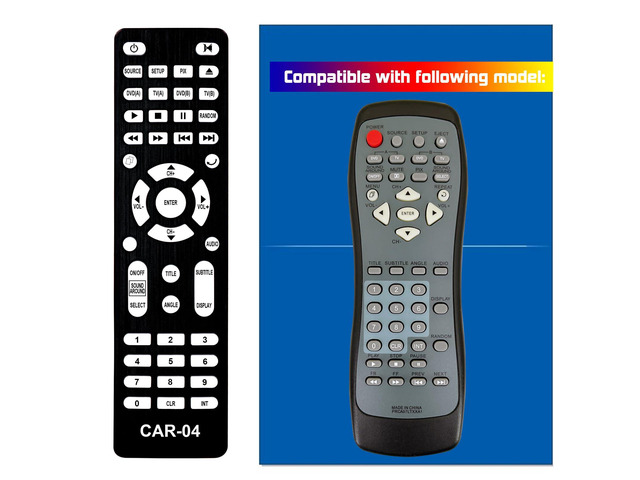 Replacement Remote Control for Ford Flex Rear Entertainment DVD VAG1Z-19A164-B VAG1Z-19A164-A 2011 2012 2013 2014 2015 2016 2017 2018 2019