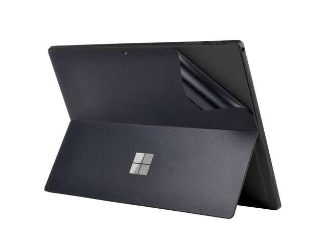 Skin Sticker for Surface Pro 7 / Pro 7 Plus / 7+ 12.3 Inch Back Decal, Ultra-Thin Vinyl Decorative Laptop Cover Protector Accessories(Frosted Black)