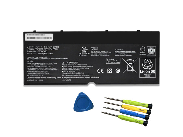 FPCBP425 FMVNBP232 FPB0315S FPCBP425AP Laptop Battery Replacement for Fujitsu LifeBook T904 T935 T936 U745 14.4V 45Wh 3150mAh