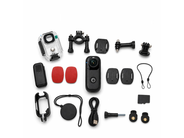4K Mini Action Camera 64GB, 33ft Waterproof WiFi Thumb POV Cam Magnetic wearable body cam, 150° wide angle, 4K/30fps, 4hr battery, app live...