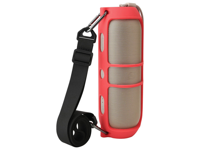 Silicone Cover Case for Beats Pill (2024 Release) Speaker, Travel Silicone Case Protective Carrier Holder Speaker Cover with Shoulder Strap (Case...