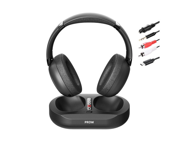 Wireless TV Headphones, 2.4G And Bluetooth 5.3 Dual Mode Elderly TV Wireless Headset, No Lip-sync Delay Over-ear Loud Headphones, Elderly Friendly...