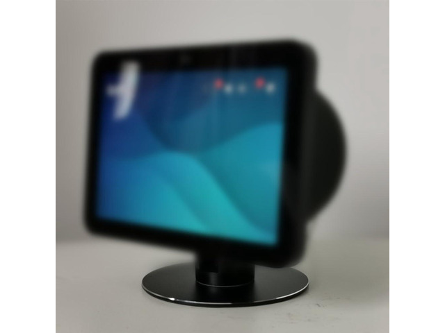 Aluminum Stand for Ech_ooo Show 8 (2023 & 2021 Models), 25° Tilt & Swivel, 8 Magnets Non-Slip Base, 5.2' Height, Aviation-Grade Design (Black)