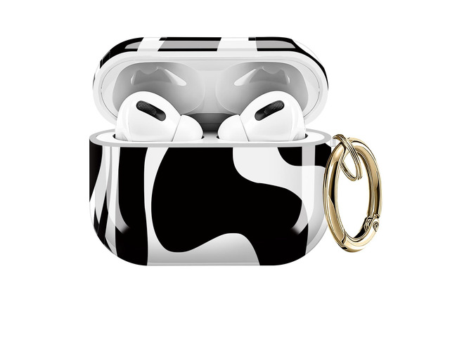 Compatible with AirPods Pro 3 Generation 2025 Case, Shockproof Cover with Golden Buckle for Women & Girls, Protective Anti-Drop Design(Artistic...