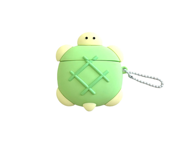 Case Compatible with 2024 Airpods 4,Cute Kawaii Turtle Design Portable Cartoon Earbuds Accessories Soft Silicone Wireless Earphone Shockproof...