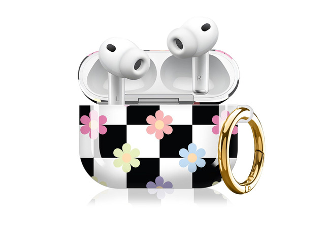 Compatible with AirPod Pro 3 Case (2025), Cute Soft TPU Protective Shockproof AirPod Pro 3rd Generation Case Cover with Golden Keychain for Women...