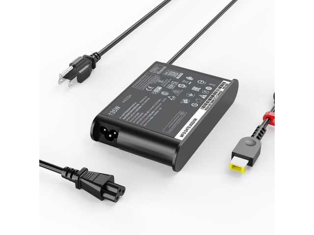 135W AC Adapter Fit for Lenovo Laptop Charger for ThinkPad P1 20MD 20ME X1 Extreme 20MG Legion Y530 Y730 Y520,IdeaPad L340-15IRH 15IMH05...