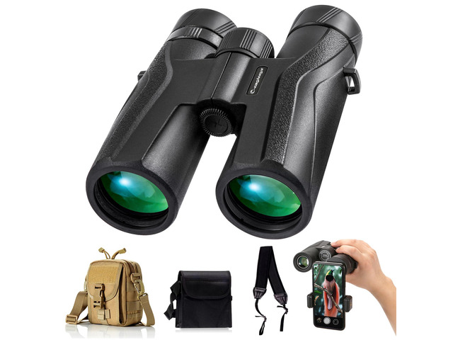 Ceagleeye10x42 Binoculars for Adults,Ipx7 Professional Waterproof and Anti-Fog with 23mm Large Eyepiece Bak4 Lens,Binoculars for Travel Bird...