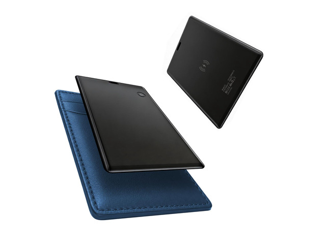 Slim Wallet Tracker Card, Works with Apple Find My, Rechargeable Item Finder with Wireless Charging for Wallet, Passport & Travel, [Apple MFi...