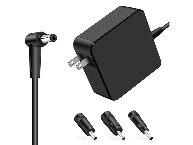 65W Laptop Charger Compatible with Asus Vivobook 15 16 17 Zenbook Flip Chromebook EeeBook Notebook Laptop 5.5 * 2.5mm with 3 Adapter, Support 45W 33W