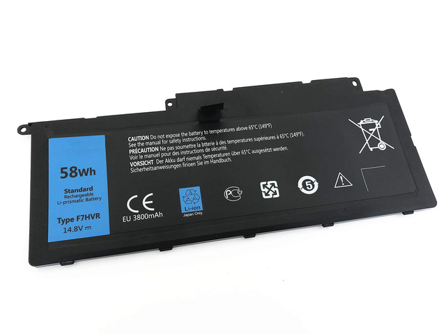 F7HVR 14.8V 58Wh New Laptop Battery for Dell Inspiron 15 7537 Insprion 17 7737 G4YJM 062VNH T2T3J