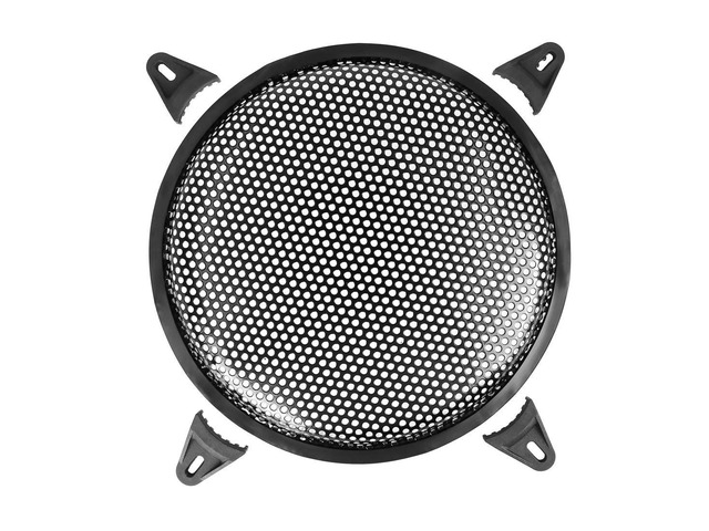 10 Inch Car Audio Speaker Subwoofer Waffle Grill Cover Protector Universal, with Rubber Edge and Clips, Metal
