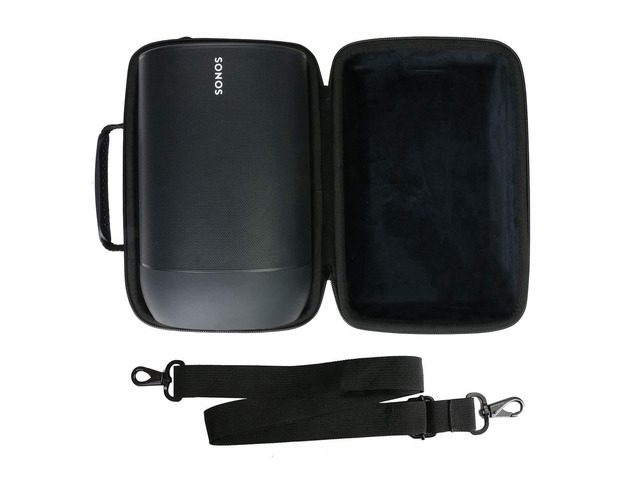 Hard Travel Case for Sonos Move Speaker and Charging Dock Portable Travel Bag Replacement with Detachable Shoulder Strap and Handle, Shockproof...