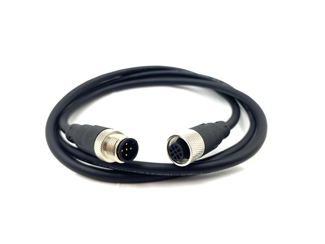 9.84ft M12 5 Pins Male to Female Connector Cable, A Code Straight Profibus Cable Female to Male Electrical PVC Sensors Cable Industrial Molded...