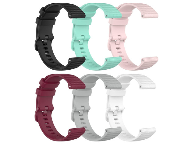 6pack Bands Compatible with IP67 Waterproof Sports Tracker Watch Replacement Soft Straps Silicone Watch Band Strap with Quick Release Pins for IP67...