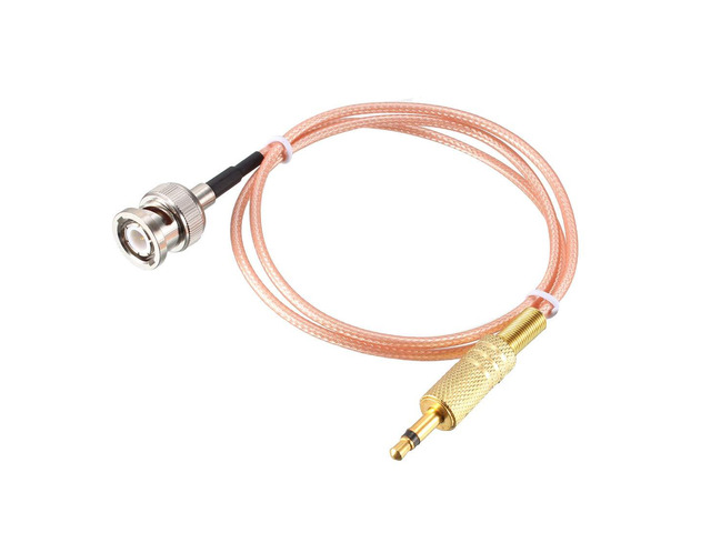 BNC Male to 3.5mm (1/8') Mono TS Male Coaxial Power Audio Cable 50 ohm 4 ft