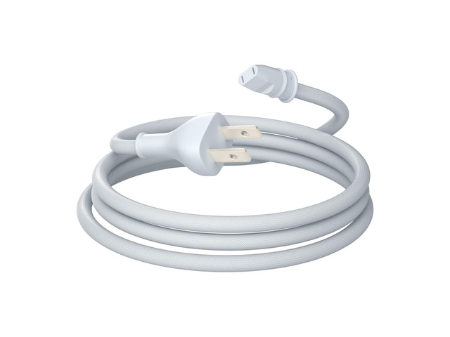 Power Cord for A1639 Homepod(1st Gen) Smart Speaker, 6ft/1.8m US AC Power Cable 2-Prong Plug Male to Female Power Cord 622-00147, White, Not for...