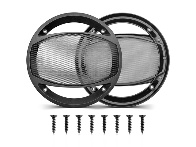 6.5 Inch Car Audio Speaker Hollow Mesh Subwoofer Grill, 6 1/2 Inch Sub Woofer Cover Grill Decorative Guard Protector W/8*Screws