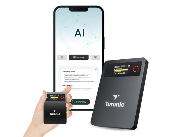 L813 AI Voice Recorder with AI Technology 128GB, USB-C Charging Dual Mics, Noise Canceling, Transcription, File Security, Compact Design for...