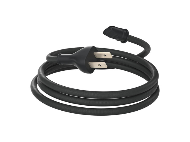 Power Cord for A1639 Homepod(1st Gen) Smart Speaker, 6ft/1.8m US AC Power Cable 2-Prong Plug Male to Female Power Cord 622-00104, Black, Not for...