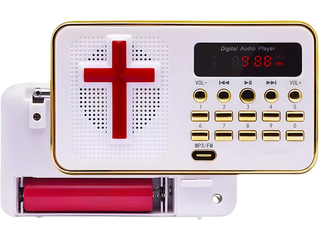 Chinese Bible Player, Preloaded Bible Stories and Songs Portable Electronic Player in Mandarin, Christian Player (16G)